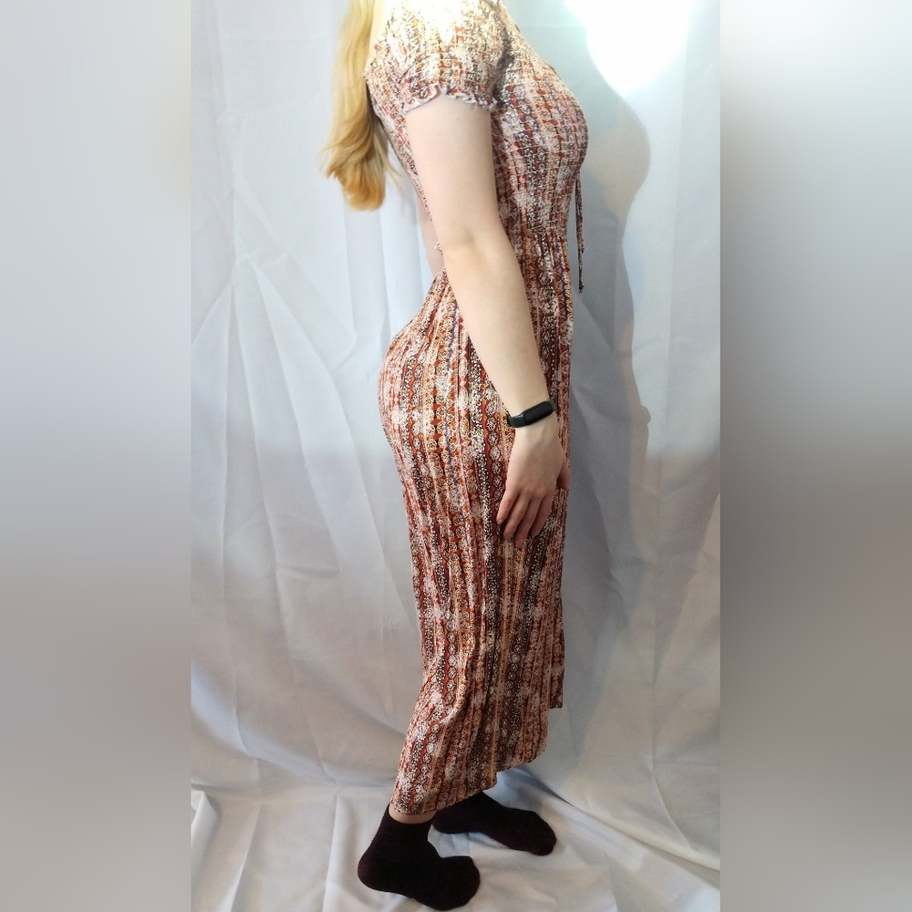 Boho print jumpsuit size medium
